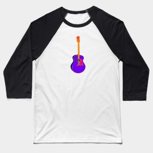 Neon Guitar Baseball T-Shirt